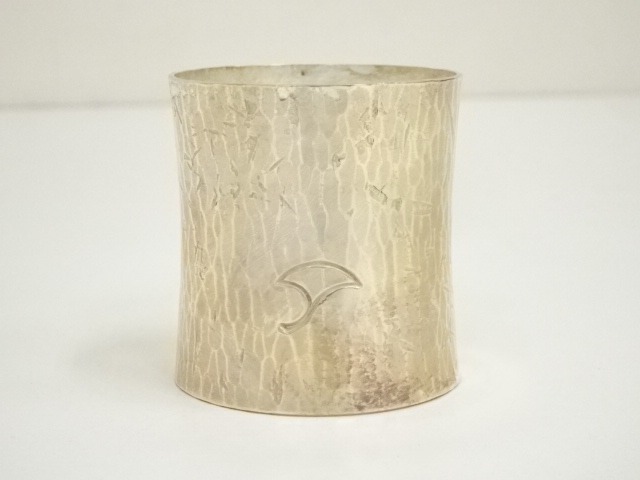 竹影堂 造 南鐐 八角 蓋置 銀杏彫 共箱 蓋置 茶道具 竹影堂 造 南鐐 八角 蓋置 銀杏彫 共箱 蓋置 茶道具